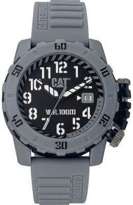 CAT Caterpillar Barricade Gray Military Style Men's Analog Watch LK15125115