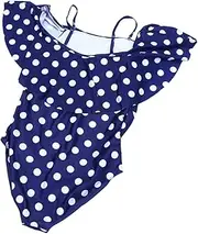 LABRIMP Belly Support Swimwear Maternity Bathing Suit Maternity Bikini One Shoulder Design