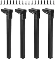 4Pcs Collapsible Table Legs Folding Table Leg Heavy Duty Home DIY Projects Stable Portable for Coffee End Tables Office Parts, Height 30cm