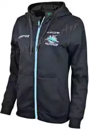 Cronulla Sharks 2024 NRL Ladies Full Zip Hoodie Sizes 8-24 BNWT