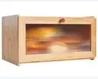 Bread Box – Bamboo Bread Container Storage for kitchen Countertop - Bread Bin Fo