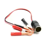 12V Cigarette Adapter Extension Cord Plug Socket with Clamp