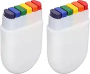 2 Pack Flag Face Paint Stick, Gay Pride Rainbow Flag Color Crayon for Gay Pride Day Celebrations Party, Body Paint for Halloween Costume Cosplay Clown Makeup