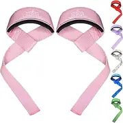 Bear Grips Lifting Straps with Padded Wrist Straps for Weight Lifting. Heavy Duty Deadlift Straps, Voted Best Workout Straps. with Added Grip On Strap. Fits All Wrist Sizes, Men & Women