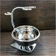 BXFGJCHH, Razor Holder Practical Luxury Men's Razor Brush Stand，Fashion Adults Alloy Shaving Brush Holder，Male Shaving Bowl Shaver Stand Shaving Tool Set,Shaving Razor Holders