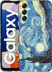 [GlamCase] for Samsung Galaxy A14 5G / 4G, Samsung Galaxy A14 5G / 4G Case - Starry Night Design Printed Sleek Cute Plastic Hard Protective Designer Back Phone Case/Cover for Samsung A14 5G / 4G
