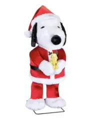 Life Size 40.94 Inch Animated PEANUTS SNOOPY Christmas Prop Sings Music Gemmy