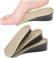Ipetboom 1 Pair Invisible Height Increase Insoles PU Shoe Lifts for Men Women Non Slip Heel Lift Inserts Comfortable and Odorless Elevator Inserts for Sneakers Boots