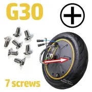 7x Wheel Cover Screws Phillips Head Ninebot MAX G30 Scooter Bolts M410
