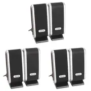 6 Pcs USB Computer Speakers Portable Speaker Stereo 3.5mm with Ear Jack for8006