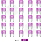 25x Mini Blade Fuse APM ATM 35A Amp Motorcycle Automotive Circuit Spade Set Kit