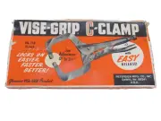 NOS! VINTAGE VISE-GRIP 11" LOCKING C-CLAMP PLIERS, 11R, PETERSEN DEWITT