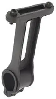 Vanquish Cage Bracket Plastic Seat Post Mount for Seat Post, 25.4 mm x 31.8 mm Size, Black