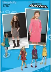 Simplicity Sewing Pattern 1787 Girls Plus Jumper Dress Vest Size 8 1/2-16 1/2 UC