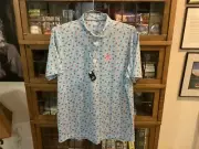 NWT Ko Olina GC JOHNNIE - O Pineapple All Over Performance Golf Polo SZ L - Cool