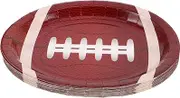 Mipcase 25 Pcs Rugby Paper Plate Paper Plates Football Cake Plates Sports Game Supplies Plates Paper Dinner Plates Football Party Supplies Tableware Sports Party Plates Light Brown