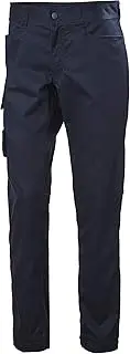 [Helly Hansen] Workwear Manchester Service Work Pants for Men with 2-Way Mechanical Stretch and Fastened Closure Thigh Pocket