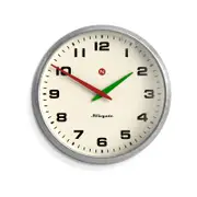 Newgate Superstore Wall Clock Alpha Dial Galvanised