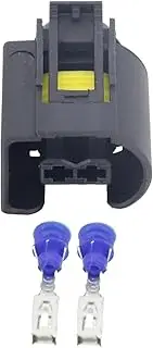 Xiaojiang Store 2 Pin Waterproof Automotive Connectors 2 Holes Plug with Side Wall DJ7025-3.5-21 (Size : 10 Sets)