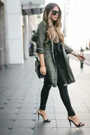 NEW 7 For All Mankind Green Military/Army/Utility Jacket Coat-Medium-NWT