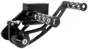 Black Anodized CNC Billet Forward Controls Kit 1958-1986 Big Twin 4-Speed 45923