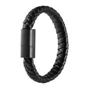 USB C Cable for Fast Charging Data Sync Braided Wristband Style Black