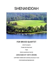 Shenandoah Brass Quartet or Choir arr. K. Ziemba Flexible instrumentation NEW