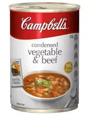 Campbell Soups Condensed Soup Vegetable Beef 420gm