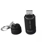 USB LED Keyring Light NEW Rechargeable Ultra Bright Mini Torch Keyring