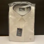 Club Room The Estate Dress Shirt Regular Fit White ~ Size 16 1/2 NWT