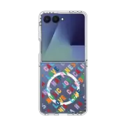 Galaxy Z Flip7 Clear Magnetic Case Cali 45