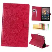 Folio Case for Fire HD 10 (9th/7th/5th Generation, 2019/2017/2015 A - Red