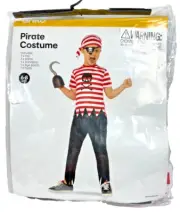 Pirate Kids Halloween Costume Dress Up 6-8 Years Cosplay Skull & Crossbones!!!