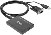 Club3D CAC-1720 VGA and USB Type A to HDMI Adapter with Pigtail Male/B. 0.6m 28AWG