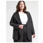 NWT Athleta Avenue Blazer Jacket Avenues Black SIZE 26 3X Plus Euroluxe #982816