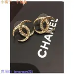 二手 CHANEL 杜拜款 大款 金CC超閃亮 鑽 耳環