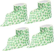 Generic 4 Rolls Toilet Paper Green Toilet Paper Toilet Paper Toilet Paper Green Print Napkins Green Four Leaf Toilet Paper St. Patricks Day Tissue Paper Bath Tissues Toilet Paper