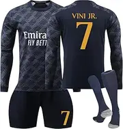 [Generic] R.Madrid Football Jersey 23/24 New Season Home/Away Training Set - Long Sleeve Shirts, Shorts, Socks for Kids/Adults - Best Christmas Birthday Gift