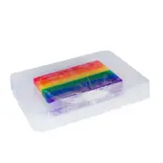 Striped Rainbow Design Soap Fabulous Bright Vibrant Colours Soft Candy Scent