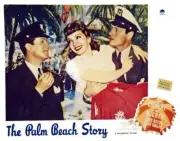 The Palm Beach Story Lobby Card Rudy Vallee Claudette Colber - 1942 Movie Photo