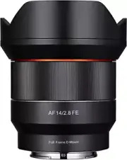 Samyang SYIO14AF-E 14Mm F2.8 Full Frame Auto Focus Lens for Sony E-Mount, Black