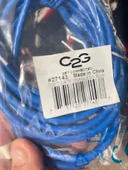 C2G 27143 10 ft Cat6 Snagless UTP Unshielded Network Patch Cable Blue 10ft (Z1)