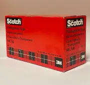 3M Scotch Transparent Tape 1/2 in x 450 in - Box of 24