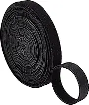 NICENEEDED 32.8 Ft Double Sided Hook and Loop Tape, 0.6 Inch WideSelf-Gripping Straps Quick Wrap Cable Ties, Strips for Cords Wraps Roll for Bundling Fastening Storage Organization