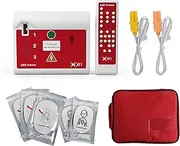 AED Trainer - Practice Defibrillator, XFT 120C AED Training Device with Remote Control, English/Chinese Voice Prompts, 8 Scenarios, AED First Aid Training Kit for Defibrillator Trainee Beginner