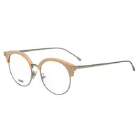 在飛比找PChome24h購物優惠-FENDI 復古眉框圓框 光學眼鏡 (粉膚色)FF0165