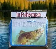 VTG In-Fisherman Walleye 12 Can Snacks Drinks Bait Tackle Soft Cooler - Zippered