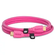 RODE HDMI Cable - 1.5m - Pink 2.0 Premium High Speed HDMI Cable with Ethernet [RODHDMICABLE15MP]