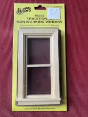 Dollhouse Miniature Wood Traditional Non-Working Window 1:12 Houseworks 5032