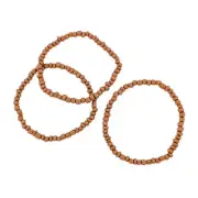 Seed Glass Bead Bracelets - 65mm - Brown - 5 Bracelets - BB104